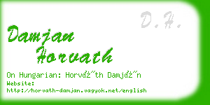 damjan horvath business card